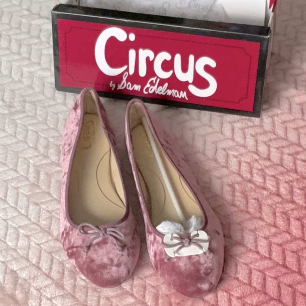 Circus by Sam Edelman mauve velvet flats NIB